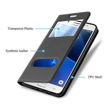 Lompakkokotelo Samsung Galaxy J5 2016 Case (Musta)