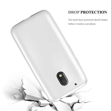 Motorola MOTO G4 PLAY Suojakuori Kotelo (Hopea)