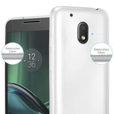 Motorola MOTO G4 PLAY Suojakuori Kotelo (Hopea)