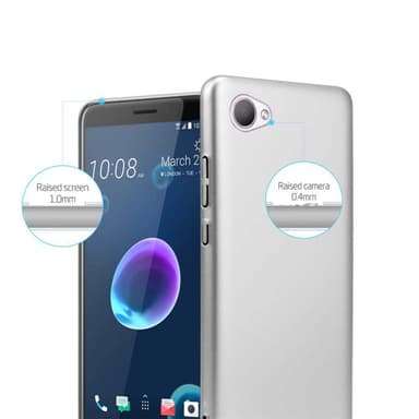 HTC Desire 12 Suojakuori Kotelo Cover (Hopea)