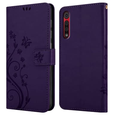 Motorola MOTO G8 Suojakuori Lompakkokotelo (Violetti)