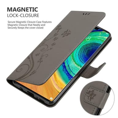 Huawei MATE 30 PRO Suojakuori Lompakkokotelo (harmaa)