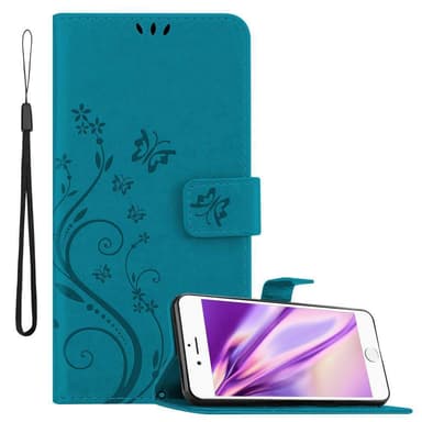 iPhone 6 / 6S Suojakuori Lompakkokotelo (Sininen)