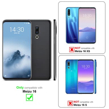MEIZU 16 Suojakuori Universaali (Musta)