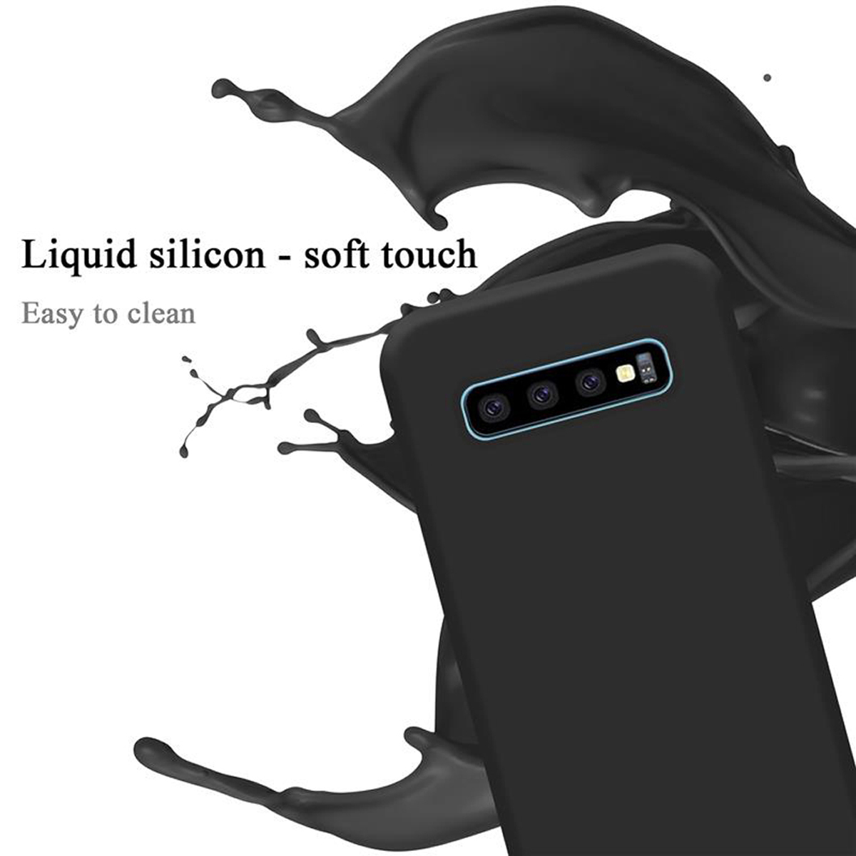 Samsung Galaxy S10 PLUS Suojakuori Kotelo (Musta)