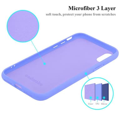 iPhone X / XS Suojakuori Kotelo Case (Violetti)