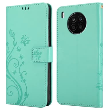 Honor 50 LITE Suojakuori Lompakkokotelo (Turkoosi)