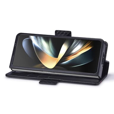 LC.IMEEKE Samsung Galaxy Z Fold6 5G -suojakuori hiilikuitutekstuurilla ja magneettisulkimella