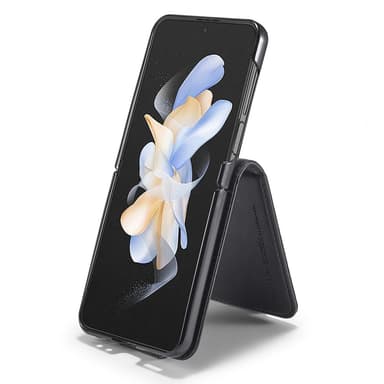 LC.IMEEKE Samsung Galaxy Z Flip6 5G Puhelimen Kotelo ja Korttipaikalla PU-nahka - Musta