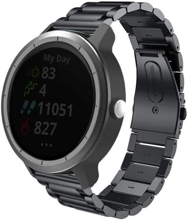 Garmin VivoActive 4 ranneke ruostumatonta terästä musta