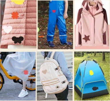 Itsekiinnittyvä laastari kankaan korjaamiseen Nylon beige 5 arkkia