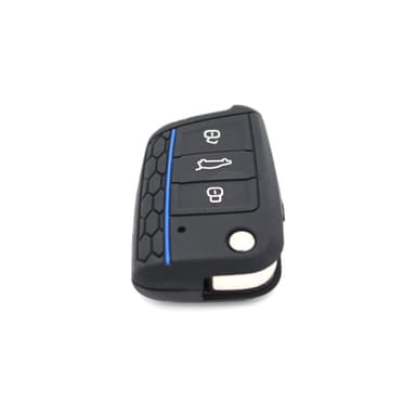 Auton avainkotelo Golf 7/Lingdu/New Octavia/Karoq/Kodiak/Komik/Yedi Musta + Sininen