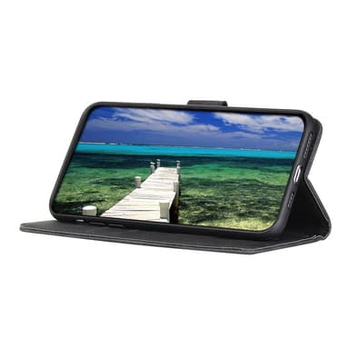 KHAZNEH OnePlus Nord CE4 Lite 5G - PU Nahkainen Retro Kuvioinen Puhelinkotelo - Musta