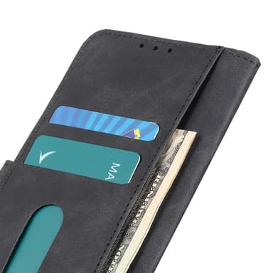 KHAZNEH OnePlus Nord CE4 Lite 5G - PU Nahkainen Retro Kuvioinen Puhelinkotelo - Musta