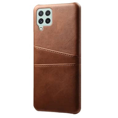 SKALO Samsung A22 4G PU-nahkainen Korttikotelo - Ruskea
