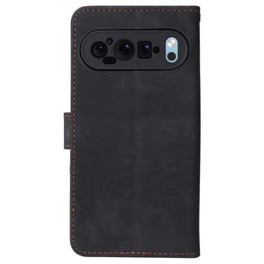 SKALO Google Pixel 9 Pro XL Lompakkokotelo PU-nahkaa - Musta