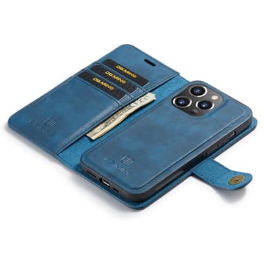 DG MING iPhone 16 Pro Max 2-in-1 magneetti lompakkokotelo - Sininen