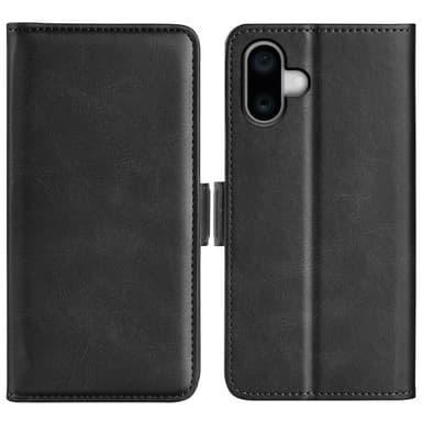 SKALO iPhone 16 Plus Premium Wallet Lompakkokotelo - Musta