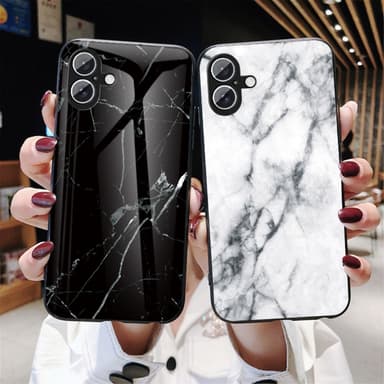 SKALO iPhone 16 Plus Marmori karkaistu lasi TPU-suojakuori - #3