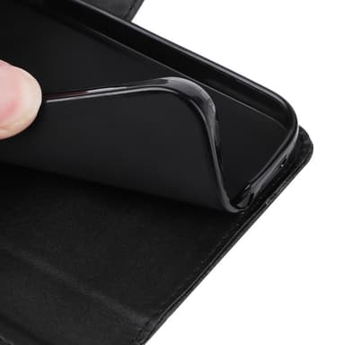 SKALO iPhone 16 Pro PU-nahkainen Lompakkokotelo - Musta