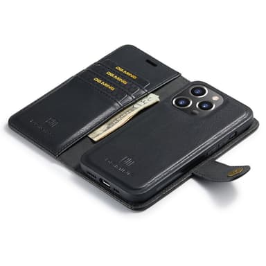 DG MING iPhone 16 Pro Max 2-in-1 magneetti lompakkokotelo - Musta