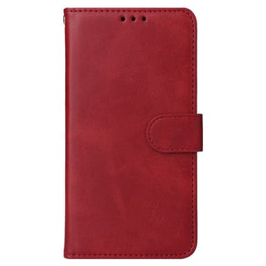 SKALO iPhone 16 PU-nahkainen Lompakkokotelo - Punainen