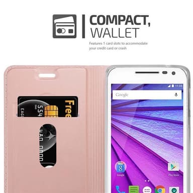 Motorola MOTO G3 Suojakuori Lompakkokotelo