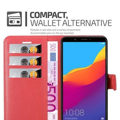 Honor 7C / Huawei Y7 2018 Suojakuori Lompakkokotelo