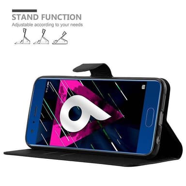 Honor 9 Suojakuori Lompakkokotelo (Musta)