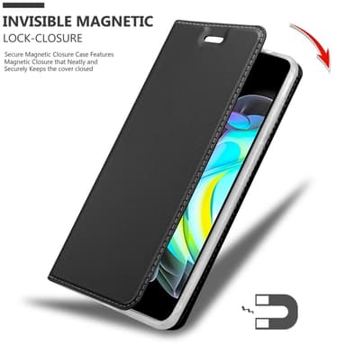 Motorola EDGE 20 Suojakuori Lompakkokotelo (Musta)
