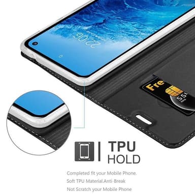 Samsung Galaxy S10e Suojakuori Lompakkokotelo (Musta)