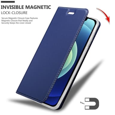 iPhone 12 MINI Suojakuori Lompakkokotelo (Sininen)