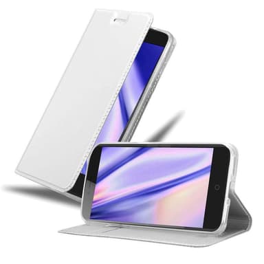 ZTE Blade V7 Suojakuori Lompakkokotelo (Hopea)