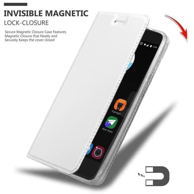 ZTE Blade V7 Suojakuori Lompakkokotelo (Hopea)