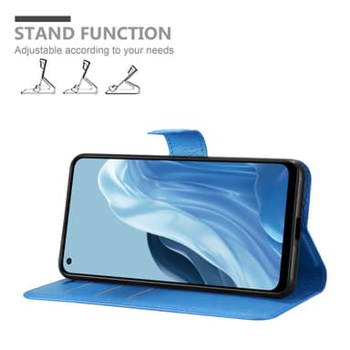 Realme 7 5G Suojakuori Lompakkokotelo (Sininen)