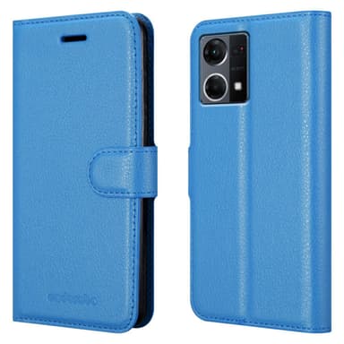 Realme 7 5G Suojakuori Lompakkokotelo (Sininen)