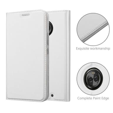 Motorola MOTO X4 Suojakuori Lompakkokotelo (Hopea)