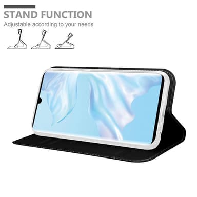 Huawei P30 PRO Suojakuori Lompakkokotelo (Musta)
