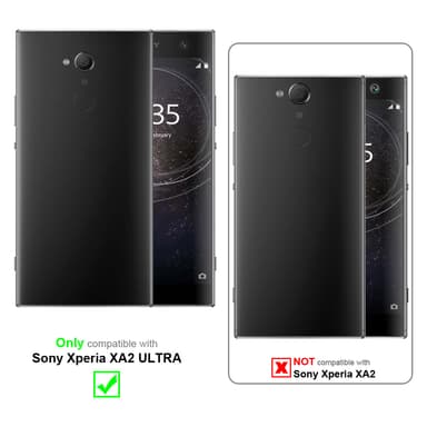 Sony Xperia XA2 ULTRA Suojakuori Lompakkokotelo (Musta)