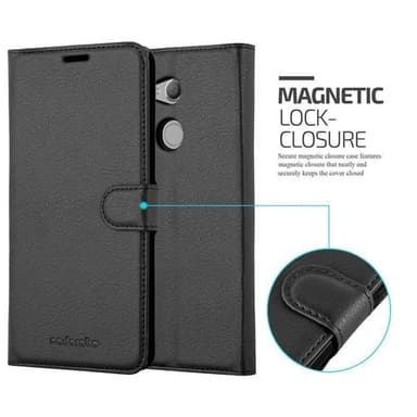 Sony Xperia XA2 ULTRA Suojakuori Lompakkokotelo (Musta)