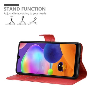 Samsung Galaxy A31 Suojakuori Lompakkokotelo (Punainen)