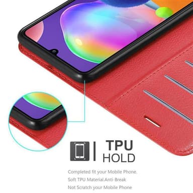 Samsung Galaxy A31 Suojakuori Lompakkokotelo (Punainen)