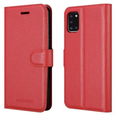 Samsung Galaxy A31 Suojakuori Lompakkokotelo (Punainen)