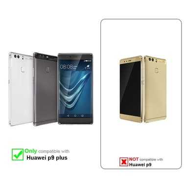 Huawei P9 PLUS Suojakuori Lompakkokotelo (Hopea)
