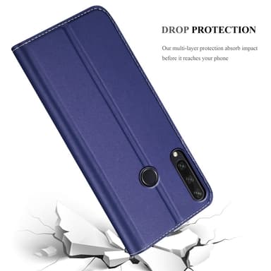 Huawei Y6P Suojakuori Lompakkokotelo (Sininen)