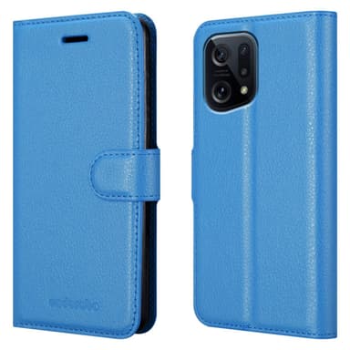Oppo FIND X5 Suojakuori Lompakkokotelo (Sininen)