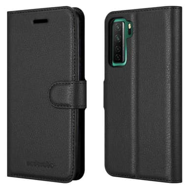 Huawei NOVA 7 SE Suojakuori Lompakkokotelo (Musta)