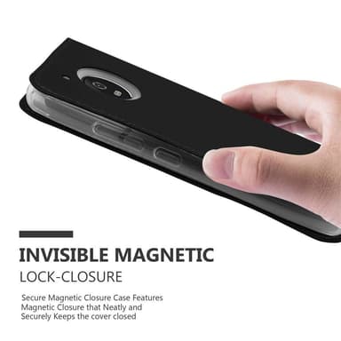 Motorola MOTO G5 Suojakuori Lompakkokotelo (Musta)