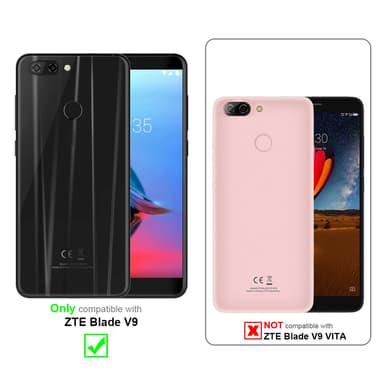 ZTE Blade V9 Suojakuori Lompakkokotelo (Hopea)