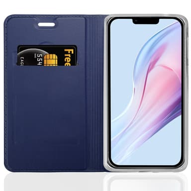 iPhone 13 MINI Suojakuori Lompakkokotelo (Sininen)